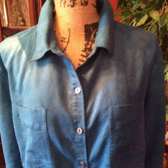 Chico’s faux Swede jacket/shirt. - Picture 2 of 5
